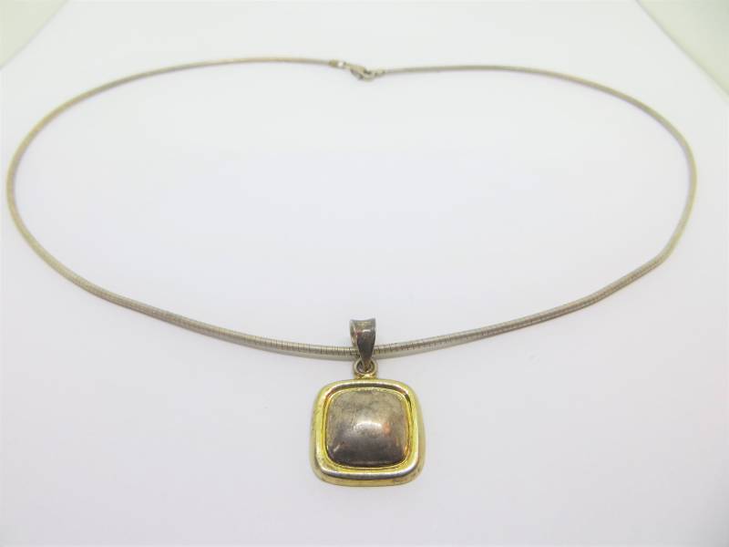 Jahrgang Thailand Sterling Zwei Anhänger Und Silber Schlangenkette von LadyKsVintageFinds