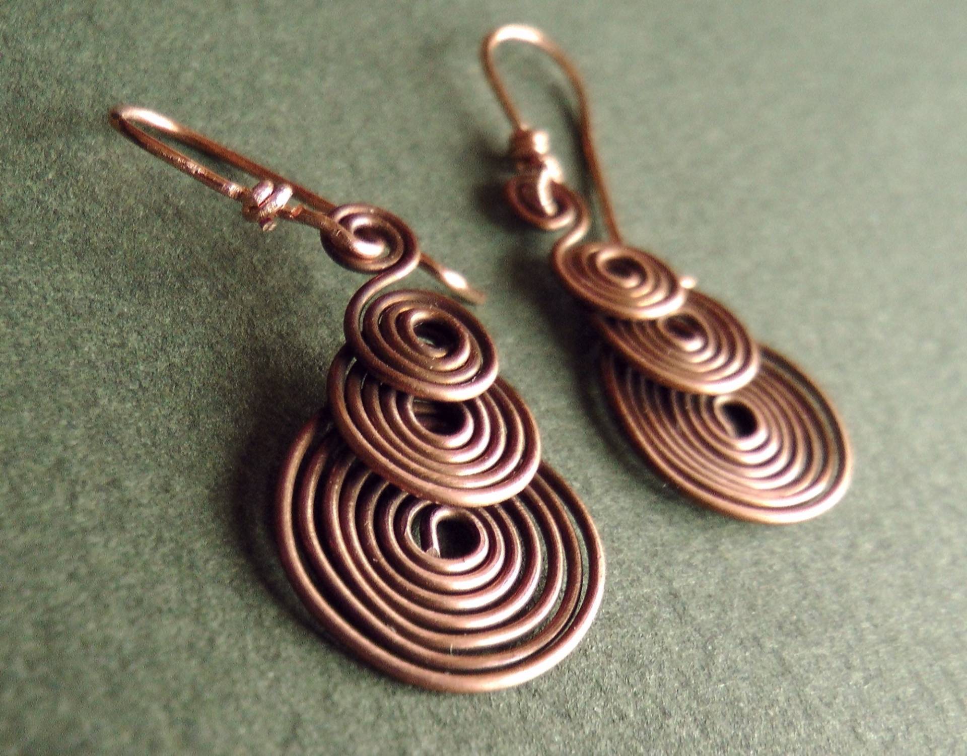 Kupfer Ohrringe von LadyLiJewellery
