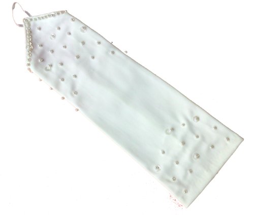 LadyMYP© LUXUS Brauthandschuhe mit Perlen und Pailletten, 27cm (Ivory(Hellcreme)) von LadyMYP