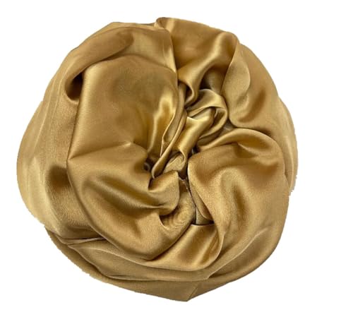 LadyMYP 180 * 110 cm Edel Seidenstola Schal aus 100% hochwertiger Seide mehrere Farben zur Wahl (Gold-Beige) von LadyMYP