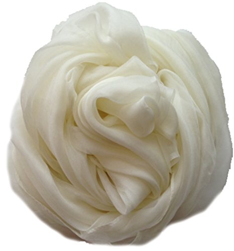 LadyMYP 190cm*108cm Hochwertig schlicht leicht Seidenschal Stola aus 100% Seide, mehrere Farben zur Wahl von LadyMYP