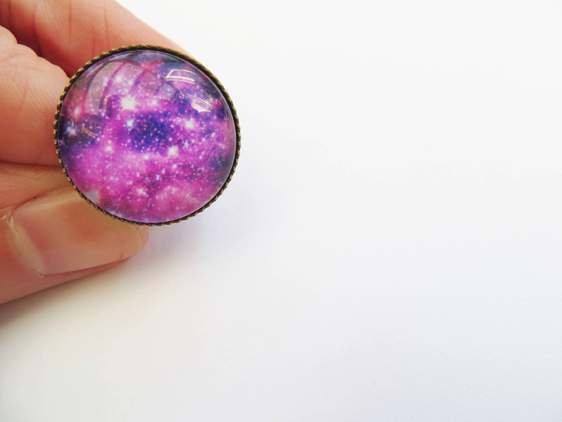 Galaxy Statement Ring Bronze Verstellbarer Nebel Galaxy Statement Ring Bronze Verstellbarer Nebel von LadyMangoJewellery