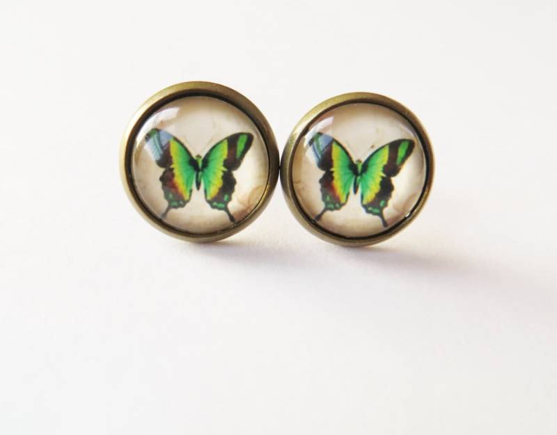 Schmetterling Ohrstecker Antik Messing Insekt Schmuck Schmetterling Ohrstecker Antik Messing Insekt Schmuck von LadyMangoJewellery