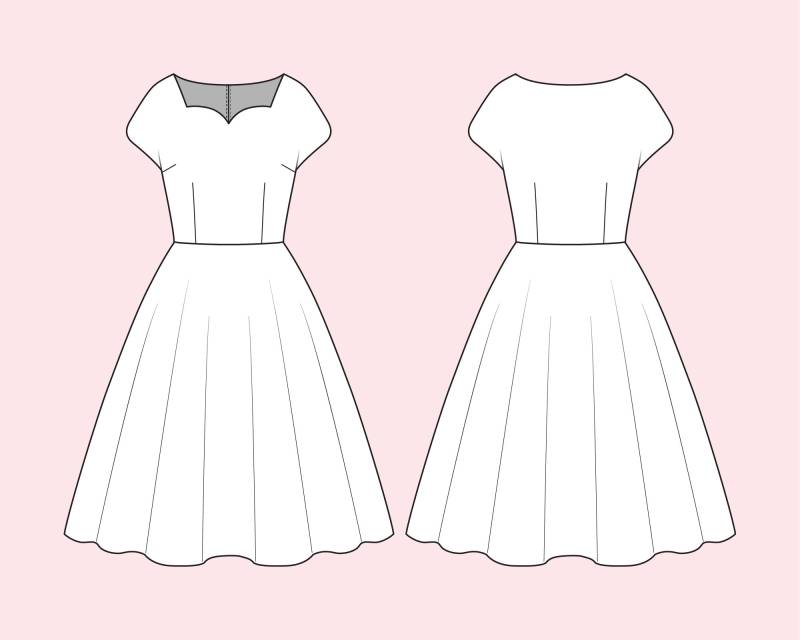 Callie Kleid Auf Bestellung Kleid Nach Maß Pick A Fabric Vintage Brautkleid Partykleid Prom Plus Size Kleidung von LadyMayraClothing