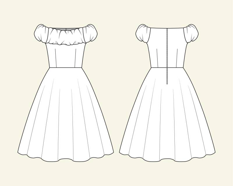 Carol Custom Made Kleid in Ihrer Wahl Von Stoff Vintage Brautjungfer Party Abendkleid Plus Size Kleidung Auf Bestellung Gefertigt von LadyMayraClothing