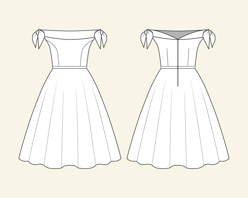 Chloe Custom Made Kleid in Deiner Stoffwahl Vintage Brautjungfer 50Er Jahre Party Ballkleid Plus Size Kleidung Made To Order von LadyMayraClothing