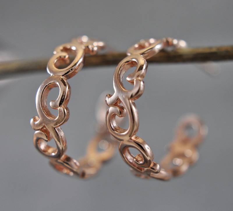 925 Sterling Silber Creolen - Vergoldet Huggie Hoop Zierliche Ohrringe 2, 5 cm Ohrstecker Boho Freundin Geschenk Geburtstag von LadyMirageDesign