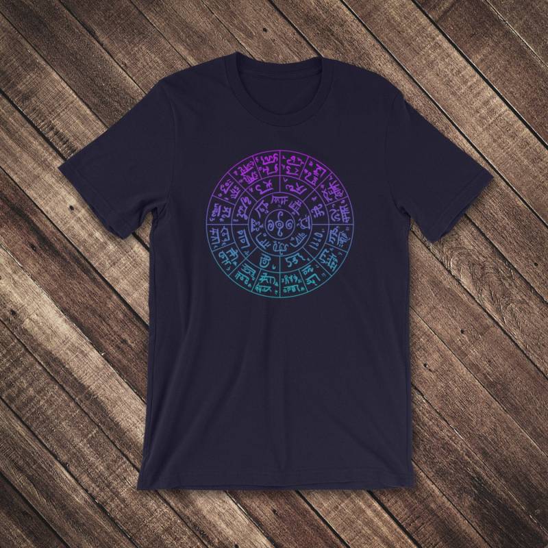 Dragon Writing-Healing Futomani Diagramm Unisex T-Shirt von LadyMoldavite