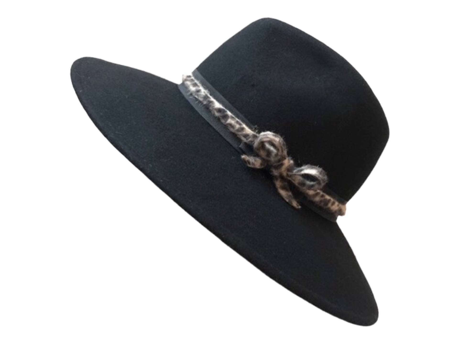 Damen Fedora Hut Leopard Borte Handgemacht in England Damen Fedora Hut Leopard Borte Handgemacht in England von LadySharma