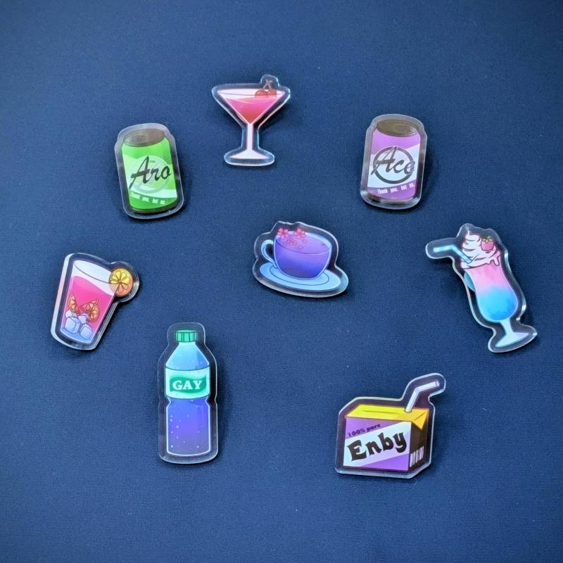 Acryl Lgbtq+ Pride Drink Pins Subtle von LadyUsagi