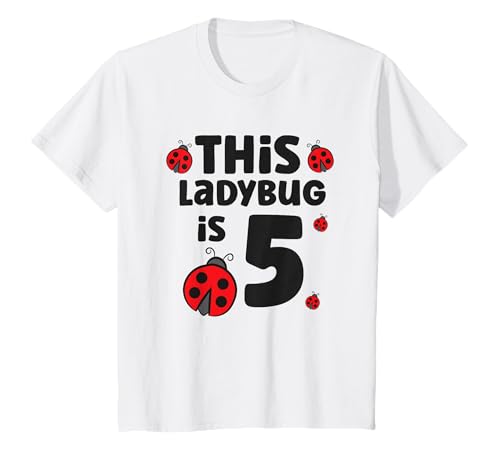 This Ladybug Is 5 Kids 5. Geburtstag Marienkäfer T-Shirt This Ladybug Is 5 Kids 5. Geburtstag Marienkäfer T-Shirt von Ladybug Birthday Tees And Gifts