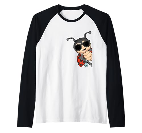 Ladybug Lover Kinderinsekt für Damen, niedlicher Marienkäfer Raglan von Ladybug Gifts For Men & Women