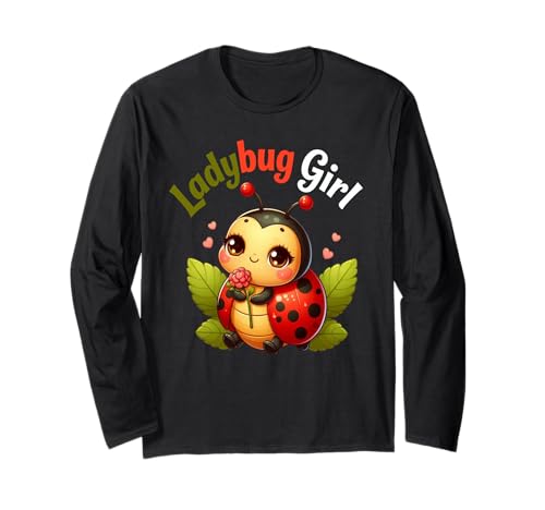 Damen Marienkäfer-Design Love Insect Bugs Langarmshirt Damen Marienkäfer-Design Love Insect Bugs Langarmshirt von Ladybug Girl
