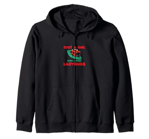 EIN Mädchen, das Marienkäfer liebt, niedliches Marienkäfer-Design für Mama Kapuzenjacke EIN Mädchen, das Marienkäfer liebt, niedliches Marienkäfer-Design für Mama Kapuzenjacke von Ladybug t shirts & cute lady beetle merch