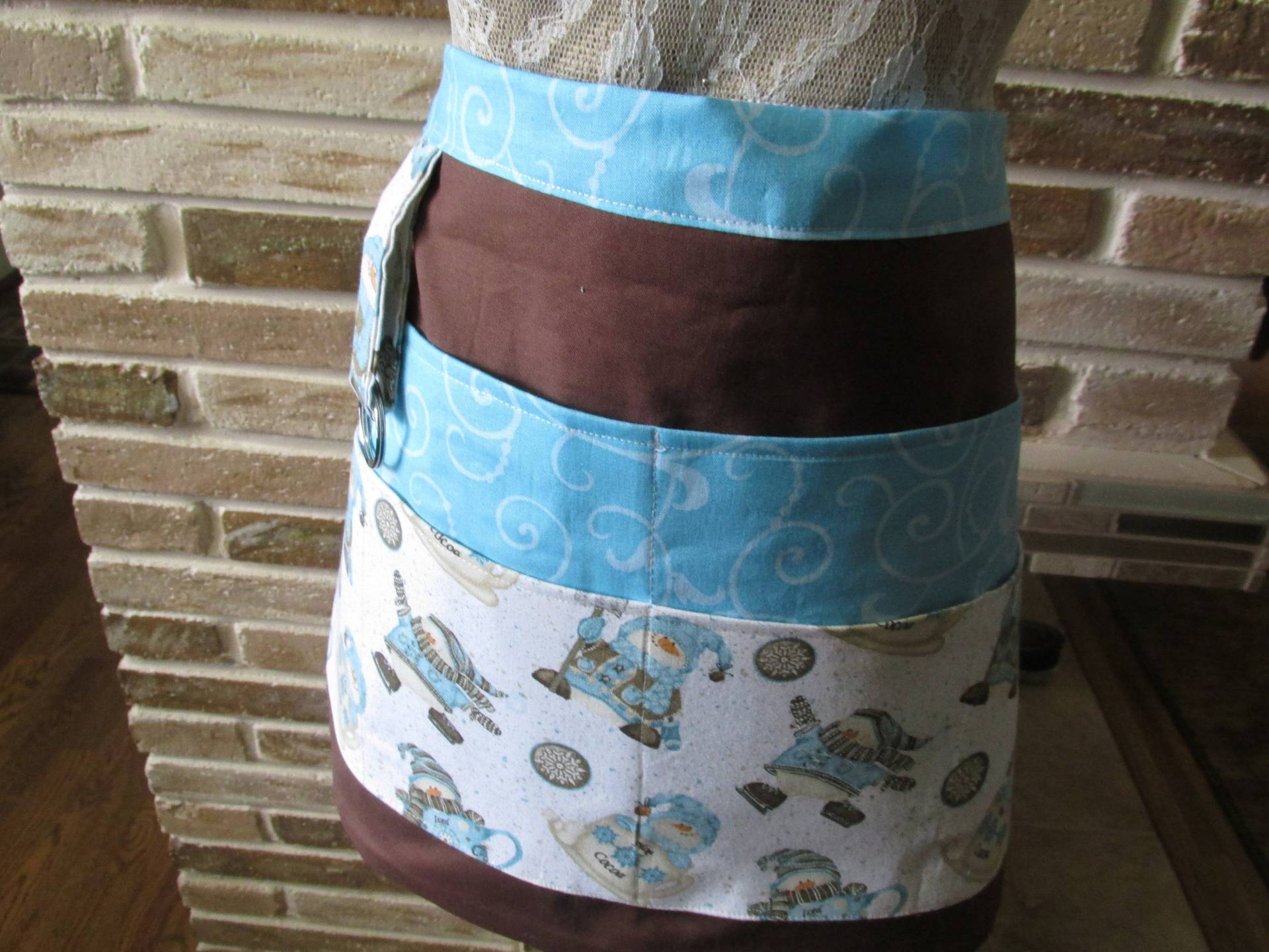 Schneemann Print Halbe Schürze Vendor Accessoire Schürze Mit Taschen von LadybugAwesomeFinds