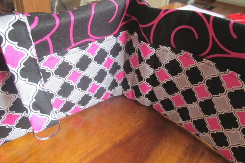 Schwarz Pinker Geldbeutel Organizer, Taschen Organizer von LadybugAwesomeFinds