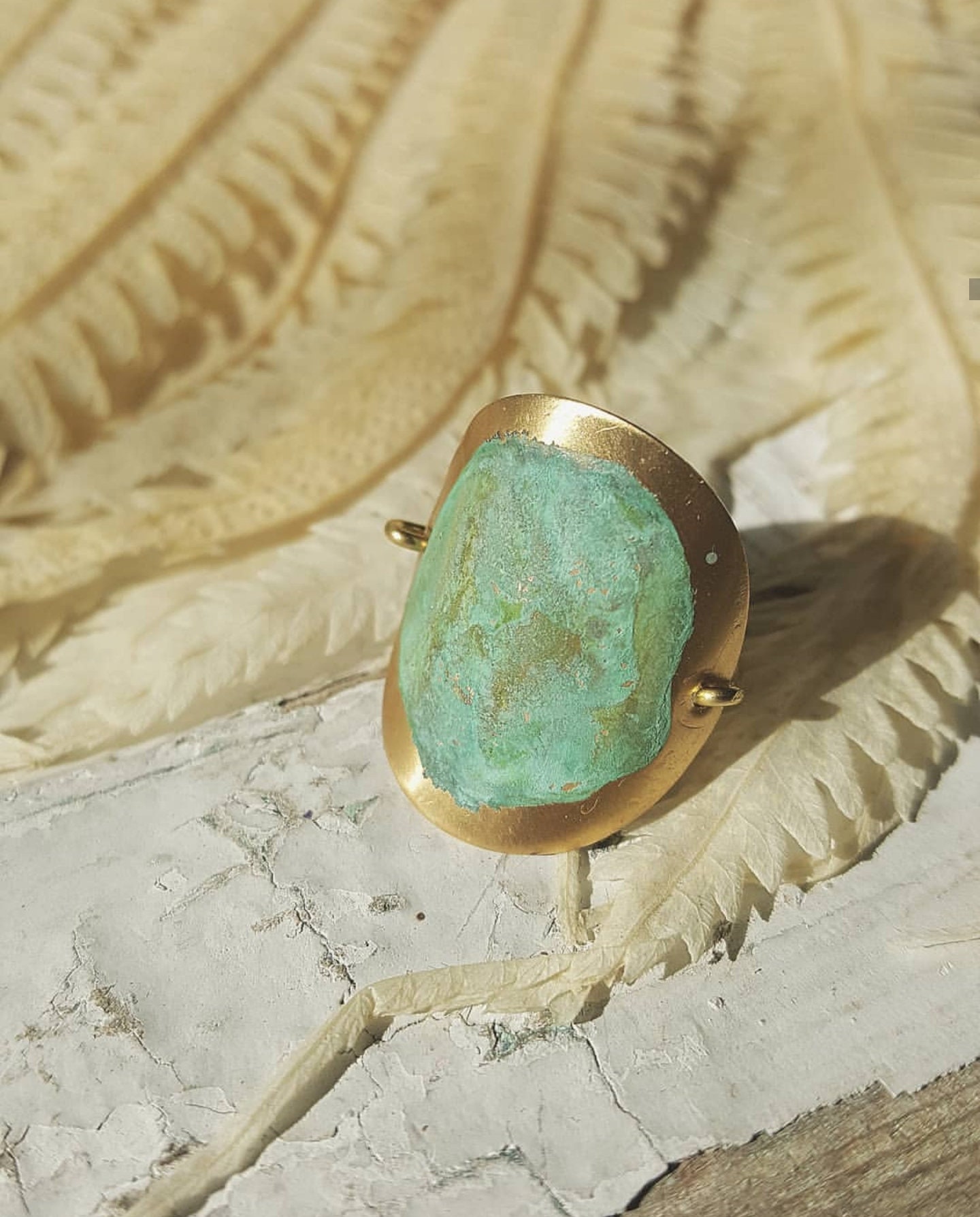 Messing Patina Ring - Statement Messing Patina Ring - Statement von LadyfineCo