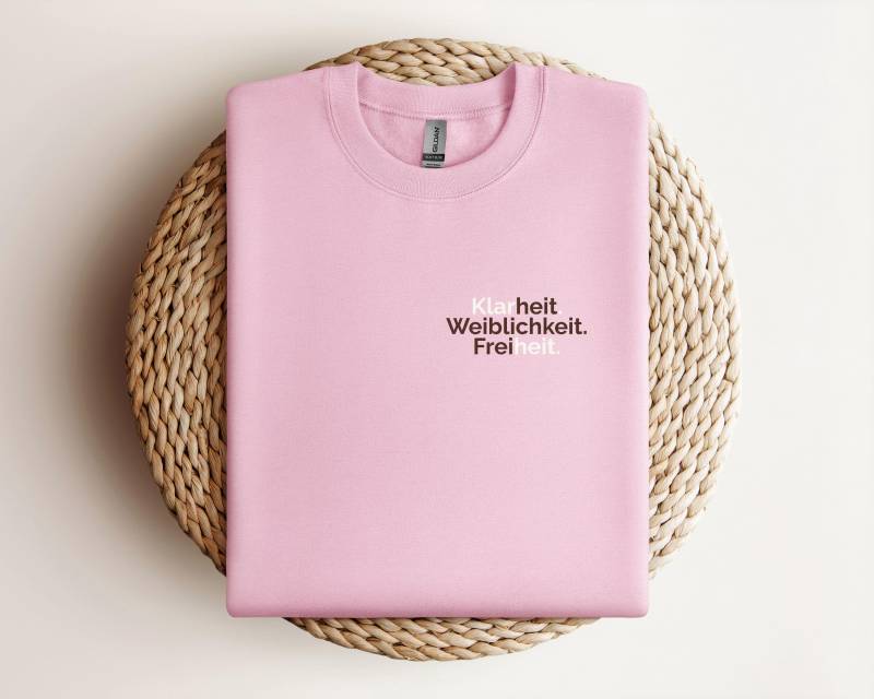 Klarheit, Weiblichkeit, Freiheit, Statement Sweatshirt Damen | Ladys Club Empowerment Pullover, Selbstliebe, Achtsamkeit, Geschenk Frauen von LadysClub