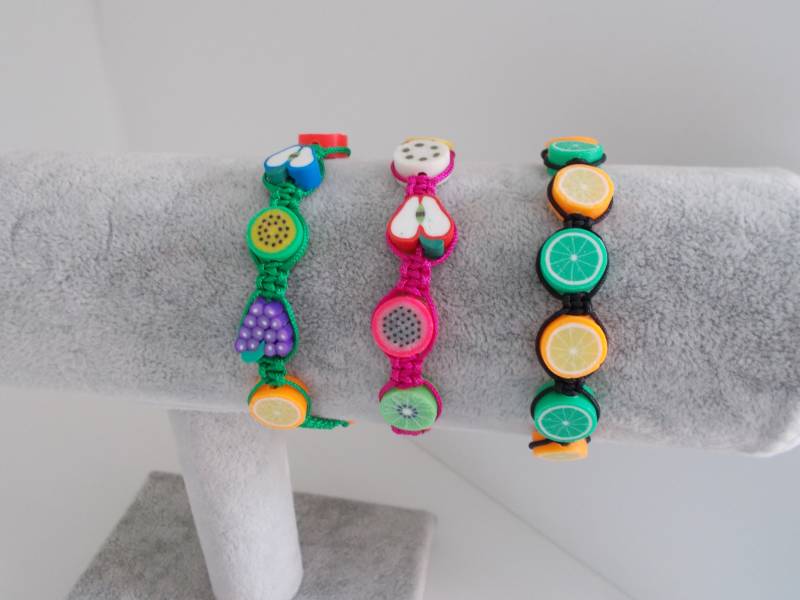 Früchte-Armband Auswahl Aus 12 Fadenfarben, Für Kinder von Ladyvalimagine