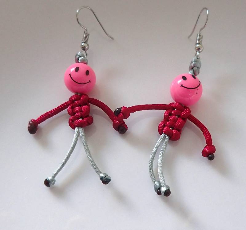 Ohrringe Mit Smiley-Gesichtern in Verschiedenen Farben von Ladyvalimagine