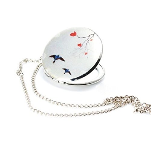 Ladyville Foto Medaillon an Einer Kette - Schwalben im Tiefflug von Ladyville