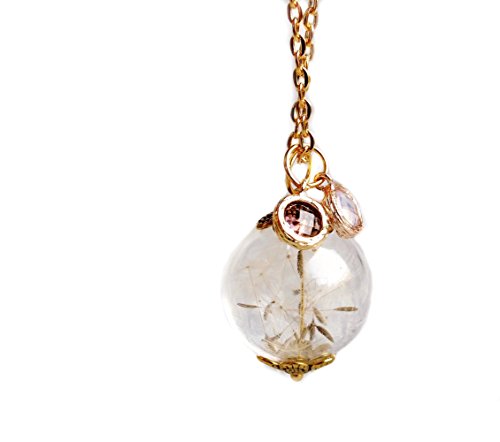 Ladyville Halskette - Pusteblume mit feinen Kristallen von Ladyville