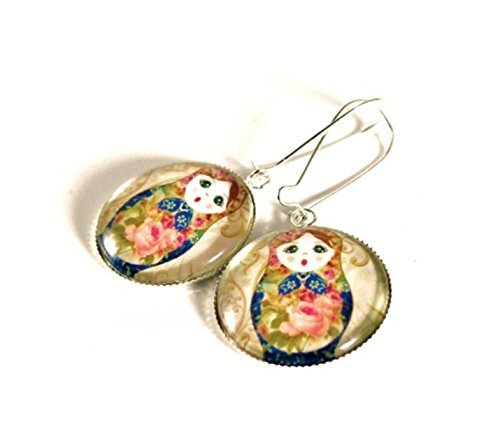 Ladyville Große Ohrringe - Vintage Matroschka von Ladyville