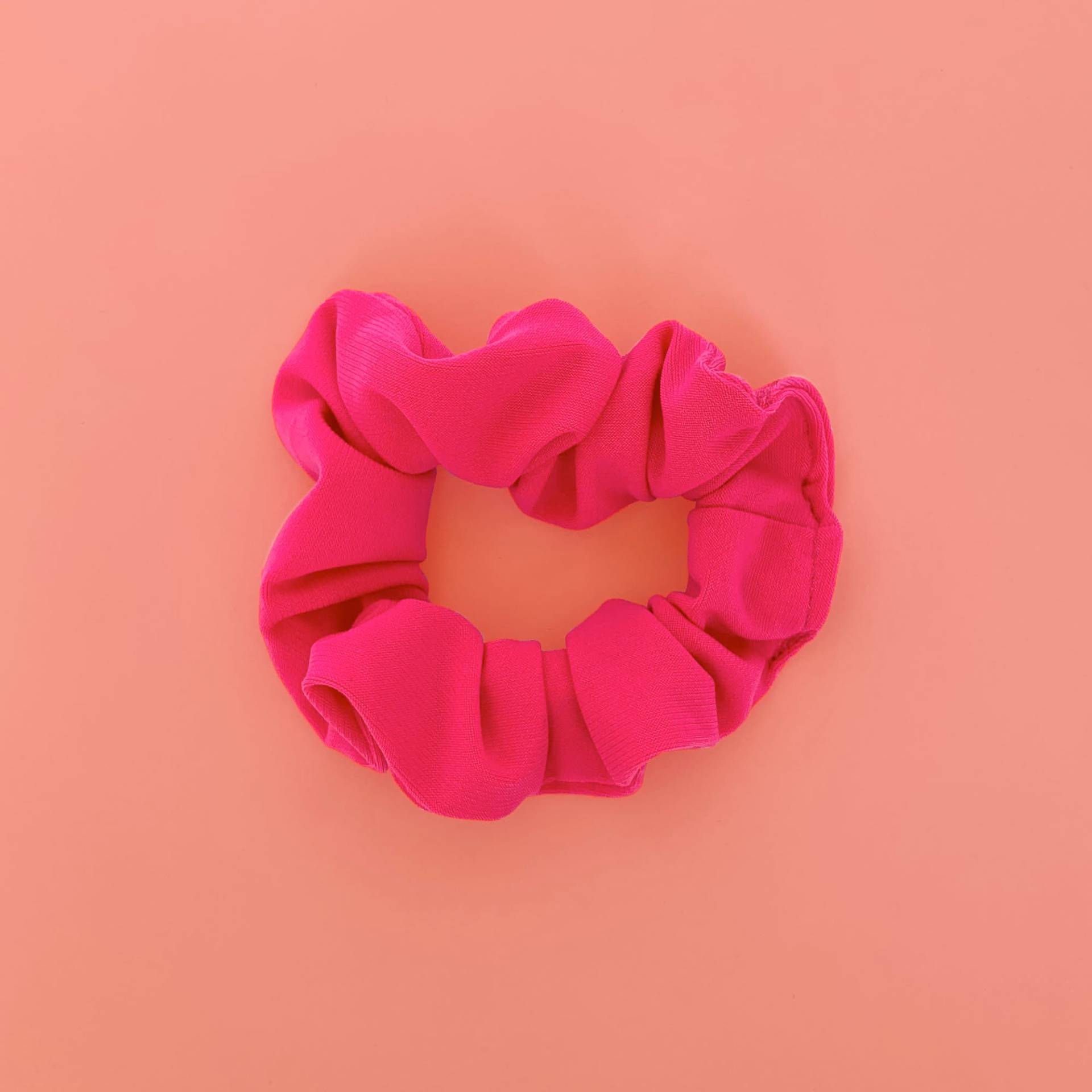 Hot Pink Haar Scrunchie Handarbeit von LadywaveCo