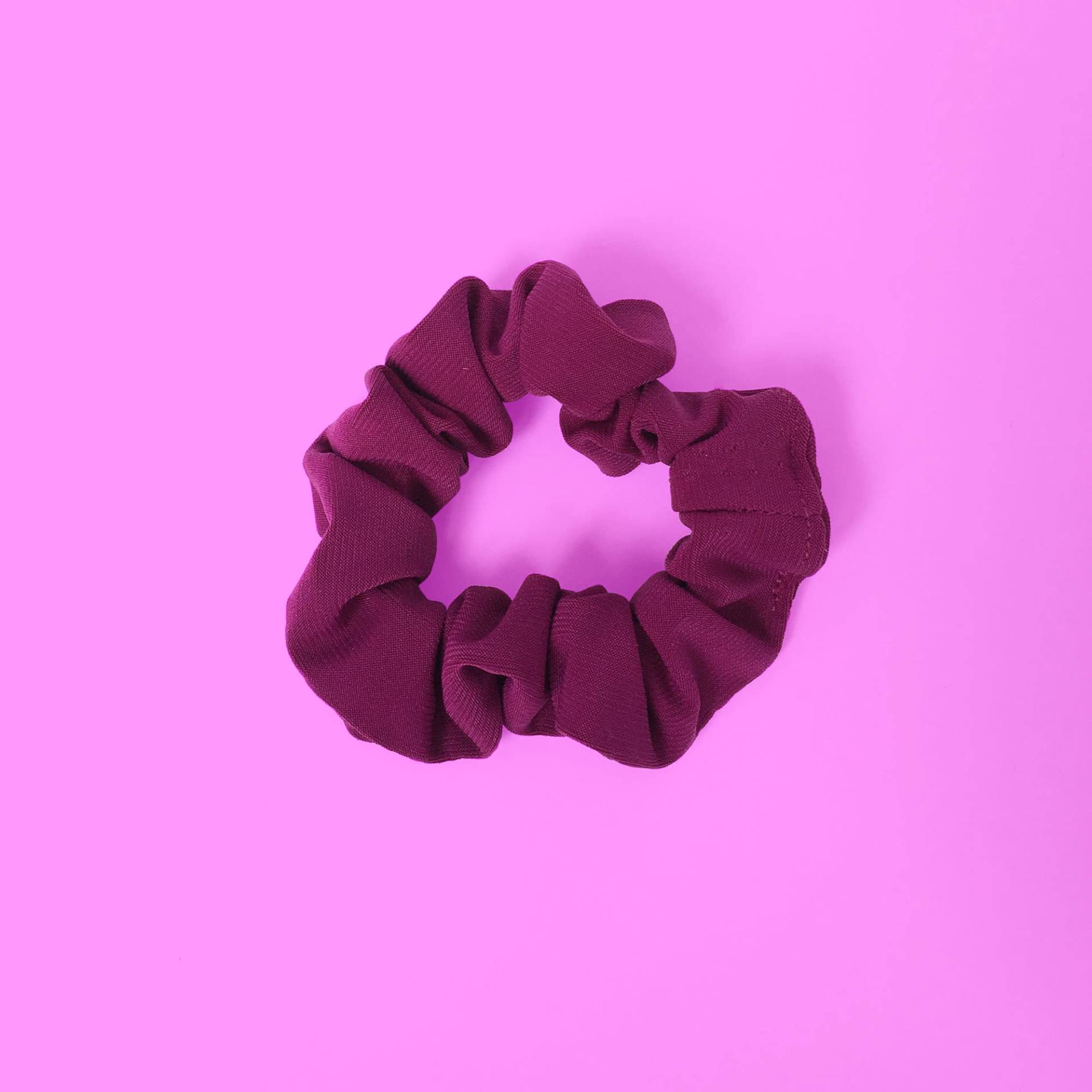 Magenta Haar Scrunchie Handarbeit von LadywaveCo