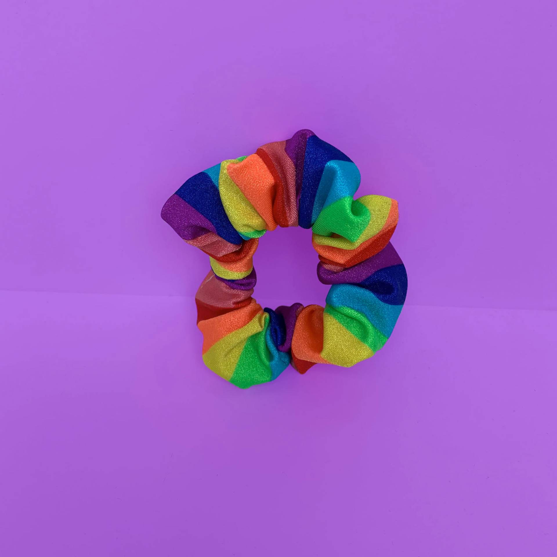 Regenbogen Haargummi Handgefertigt von LadywaveCo