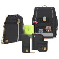 LÄSSIG Boxy Unique Schulranzen-Set 7tlg Black von LÄSSIG