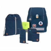 LÄSSIG Boxy Unique Schulranzen-Set 7tlg Navy von LÄSSIG