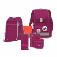 LÄSSIG Boxy Unique Schulranzen-Set 7tlg Speckles Berry von LÄSSIG