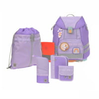 LÄSSIG Flexy Unique Schulranzen-Set 7tlg Violet-Lavender von LÄSSIG