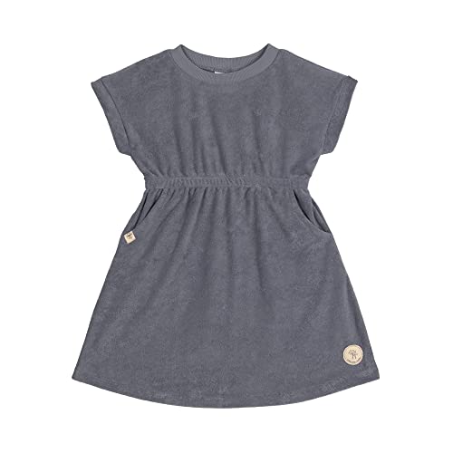 Lässig Frottee Kleid Kinder Terry wear 2022 (Anthracite, 98/104 2-4 Jahr) von LÄSSIG