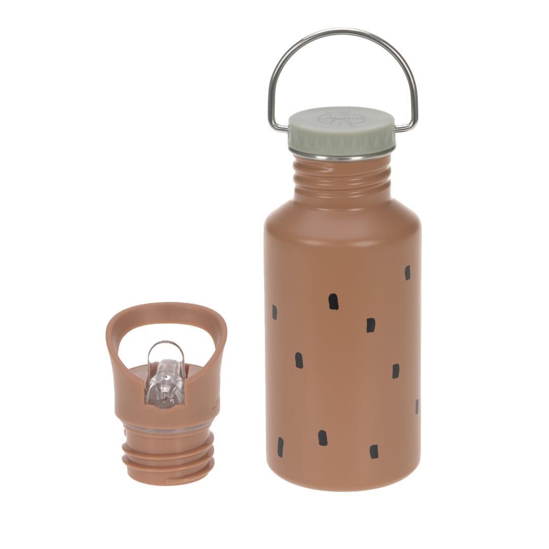 Lässig - Getränke-/Essen-Behälter Bottle Stainless Steel Happy Prints Caramel Cognac von Lässig