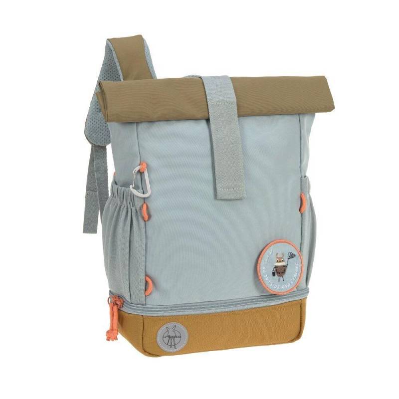 Lässig - Lässig Mini Rolltop Backpack Nature light blue von Lässig