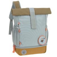 LÄSSIG Mini Rolltop Rucksack Nature Light Blue von LÄSSIG