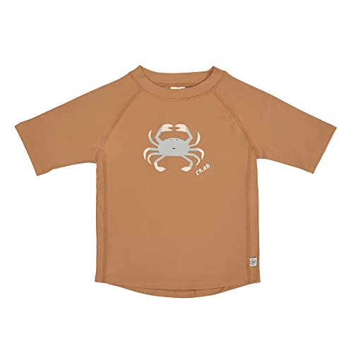 LÄSSIG Schwimmshirt Badeshirt Kurzarm Splash & Fun Crabs Caramel, 07-12 Monate Gr. 74/80 von LÄSSIG