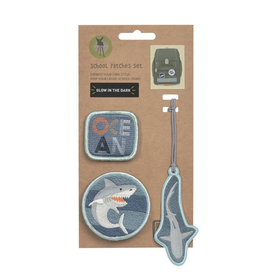 Lässig - Sonst. Schulartikel School Patches Set Shark Ocean Edition Sortiert von Lässig