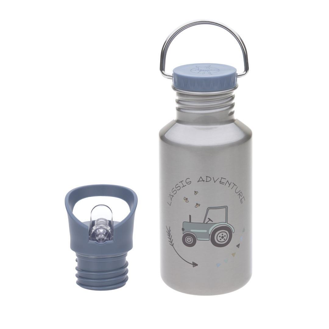 Lässig - Trinkflasche Bottle Stainless Steel Adventure Tractor Multicolor von Lässig