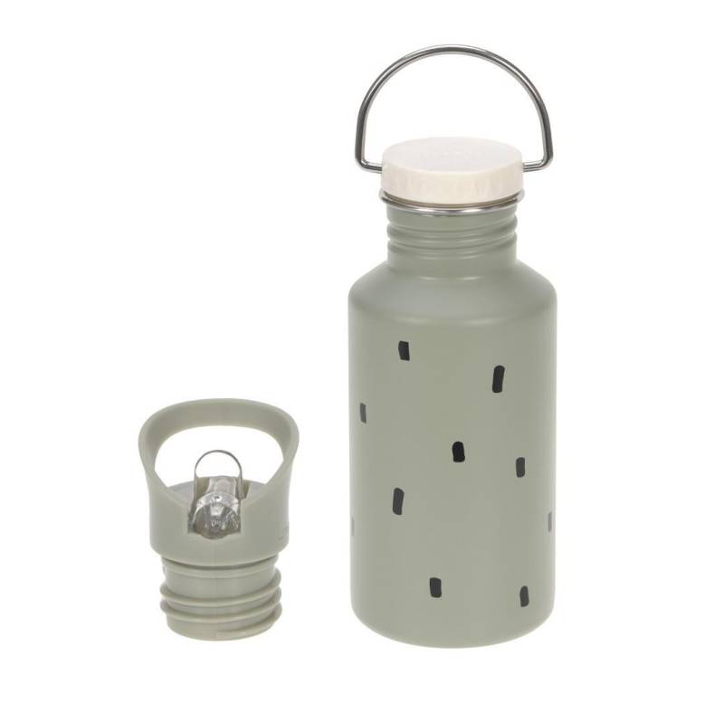 Lässig - Trinkflasche Bottle Stainless Steel Happy Prints Light Olive Multicolor von Lässig