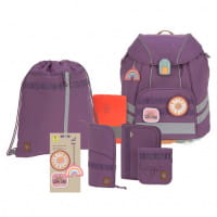 LÄSSIG Flexy Unique Schulranzen-Set 7tlg Purple von LÄSSIG