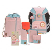 LÄSSIG Flexy Unique Schulranzen-Set 7tlg Rose/Blue/Black von LÄSSIG