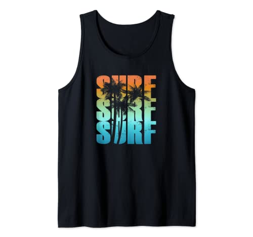 Surfen Palme Coole Lässige Sommer Urlaub Damen Herren Surf Tank Top Surfen Palme Coole Lässige Sommer Urlaub Damen Herren Surf Tank Top von Lässige Sommer Tägliche Verschleiß Co.
