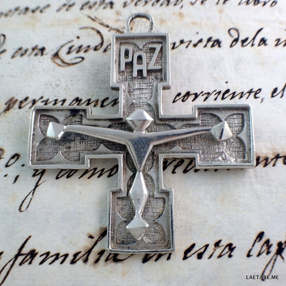 Handgeschnitztes Vintage Kruzifix - Massives Silber Religiös Katholisch Spanien von LaetareRejoice