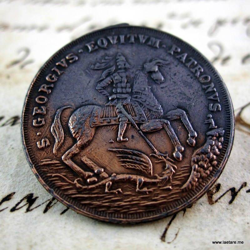 st. George Beschützer Der Reiter Und Matrosen - Lateinisch Cooper Katholisch Religiös st. George Beschützer Der Reiter Und Matrosen - Lateinisch Cooper Katholisch Religiös von LaetareRejoice