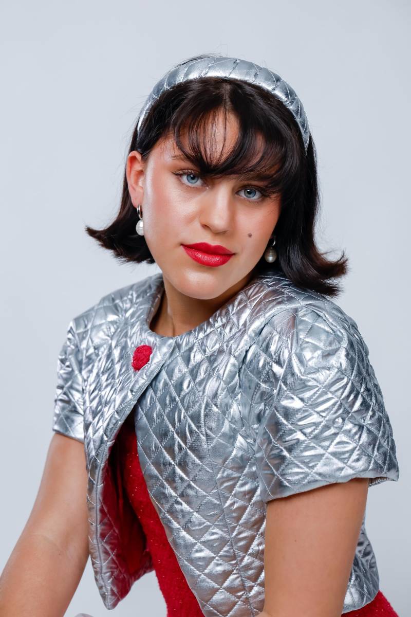 Haarreifen Silber Gesteppt, Haarband Damen, Stepper Space Haarreifen Silber Gesteppt, Haarband Damen, Stepper Space von LaetitiaDesignsShop