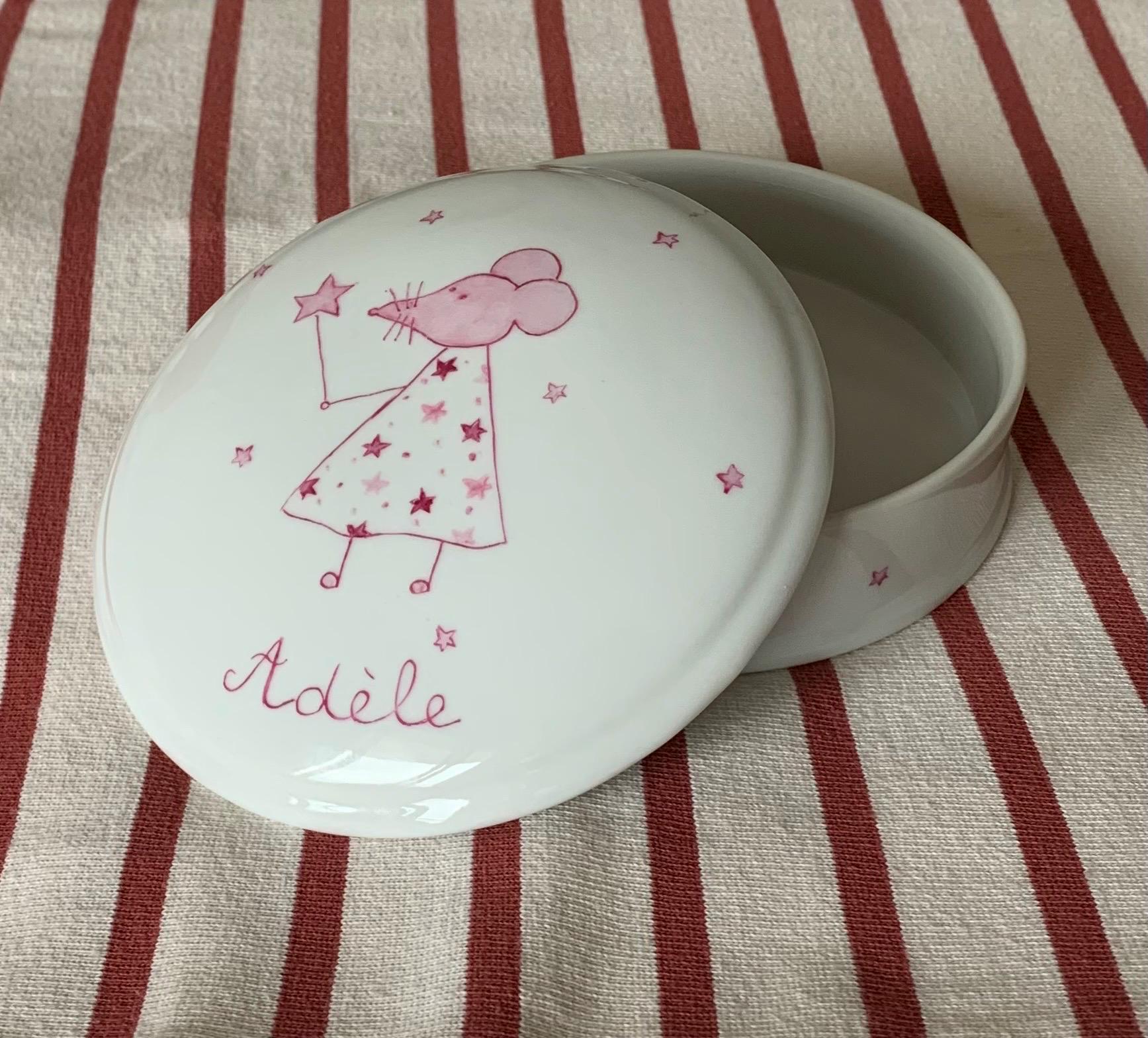 Personalisierte Rosa Feenmaus Schmuckschatulle Oder Andere Kleine Schätze Personalisierte Rosa Feenmaus Schmuckschatulle Oder Andere Kleine Schätze von LaetitiaSocirat