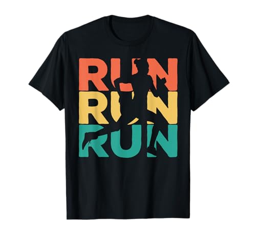 Läufer Geschenkideen Retro Vintage Laufen T-Shirt für Herren in Schwarz, Größe S mit Halbarm und Crew-Neck, Klassische Passform, Imported Läufer Geschenkideen Retro Vintage Laufen T-Shirt für Herren in Schwarz, Größe S mit Halbarm und Crew-Neck, Klassische Passform, Imported von Läufer Geschenkideen